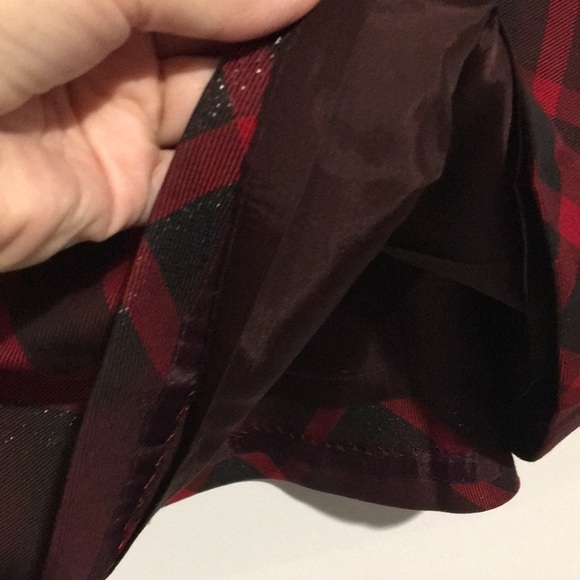 Jones New York sparkly plaid A-line skirt Sz 14 - Picture 5 of 6